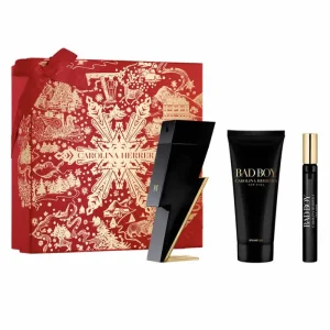 Carolina Herrera Bad Boy Eau De Toilette Spray 100ml Set 3 Piezas