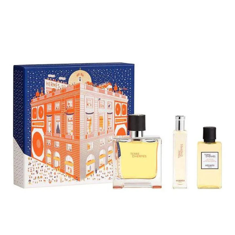 Hermès Hermes Terre Parfum Eau De Parfum 75ml Gel Ducha 40ml Spray De Viaje 1 Hermès Hermes Terre Parfum Eau De Parfum 75ml Gel Ducha 40ml Spray De Viaje