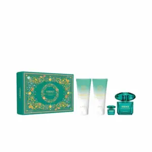 Versace Crystal Emerald Eau De Parfum Spray 90ml Set 4 Piezas