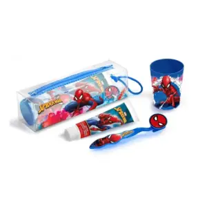 Cartoon Neceser Spiderman Bucal Denttifrico Cepillo Dental Vasito