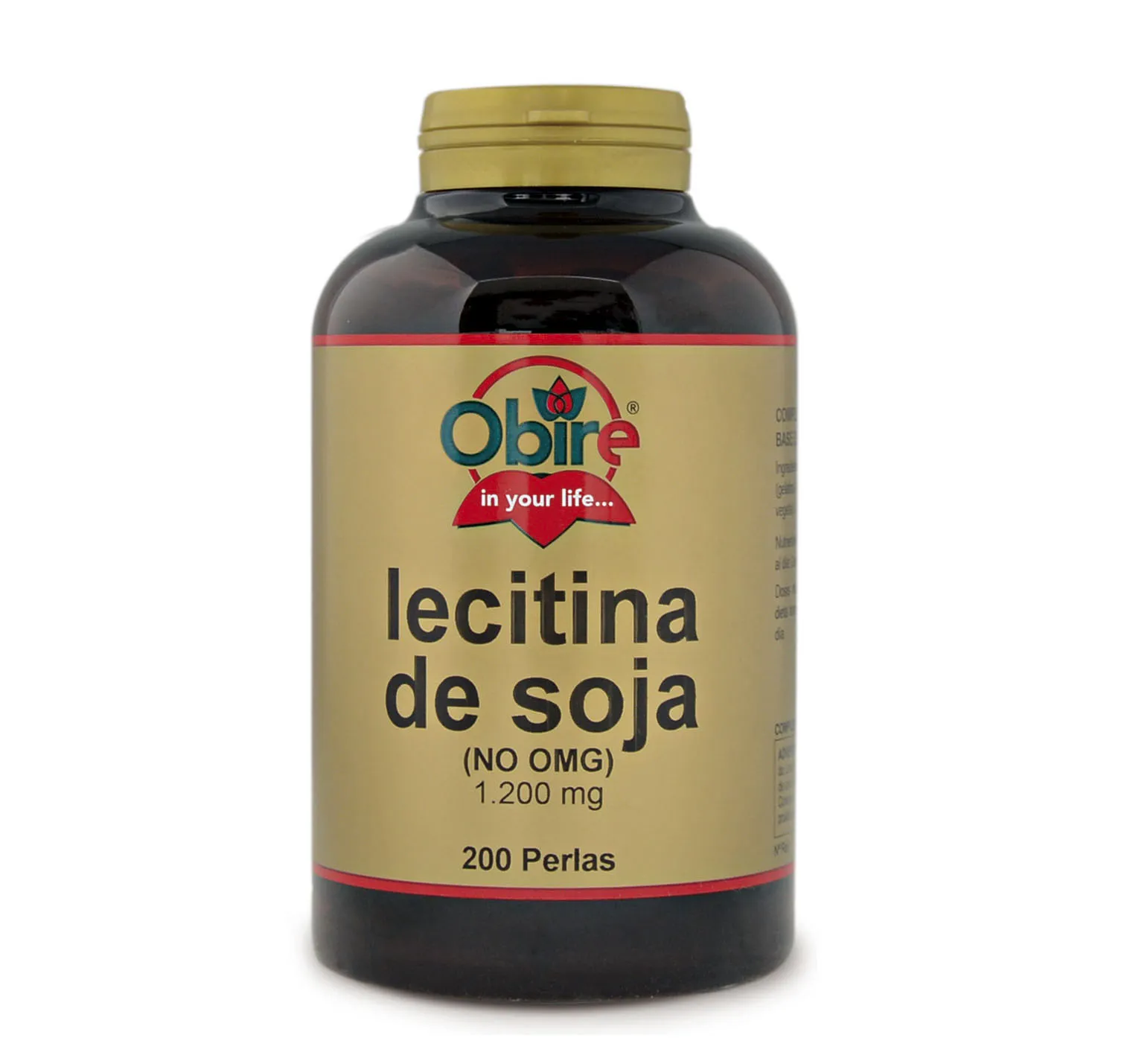 Obire Lecitina De Soja 1200 Mg 200 Perlas 1 Obire Lecitina De Soja 1200 Mg 200 Perlas