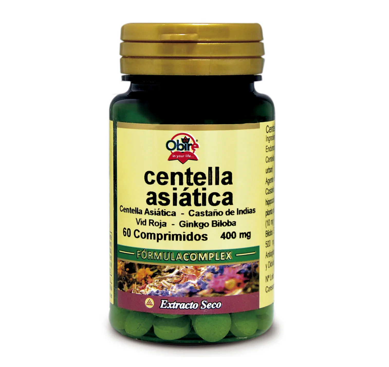 Obire Centella Asiatica Complex 400 Mg Extrac Seco 60 C 1 Obire Centella Asiatica Complex 400 Mg Extrac Seco 60 C